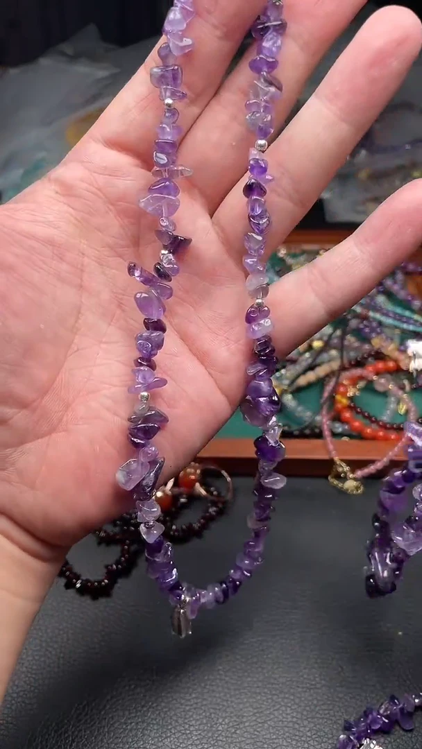 未镶嵌颈饰紫晶多样性发货拍一发一