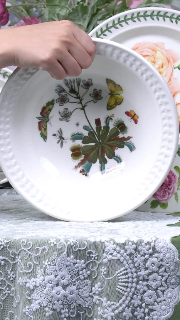 陶瓷花色如图-23CM意面碗-一个