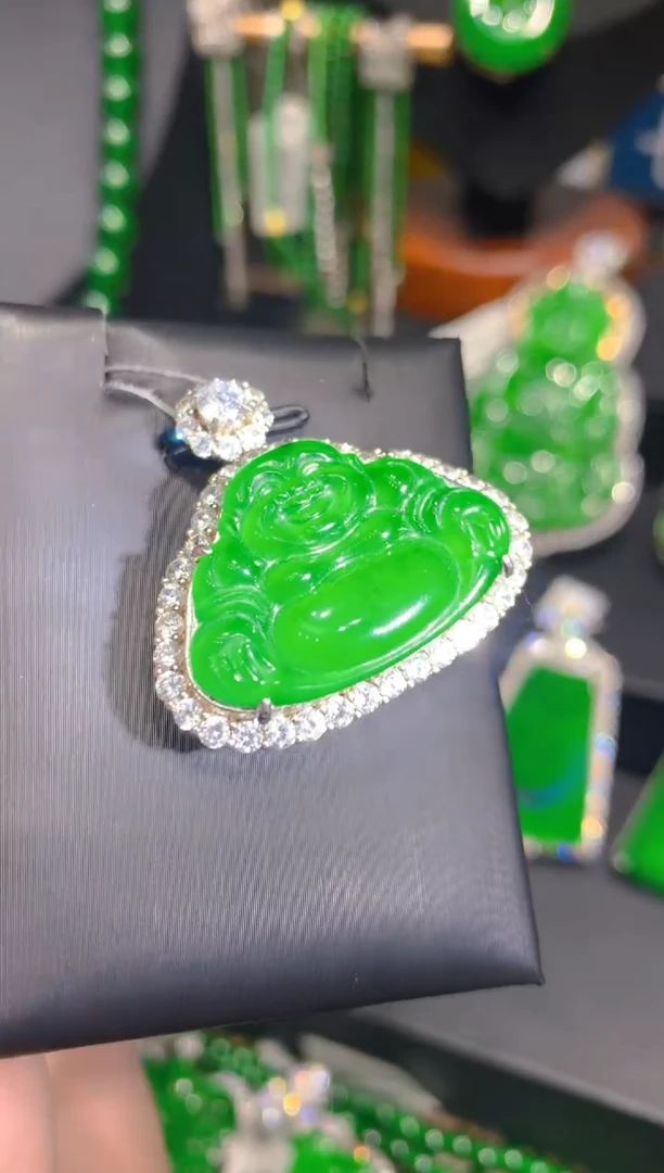 翡翠银S925镶嵌颈饰27一季