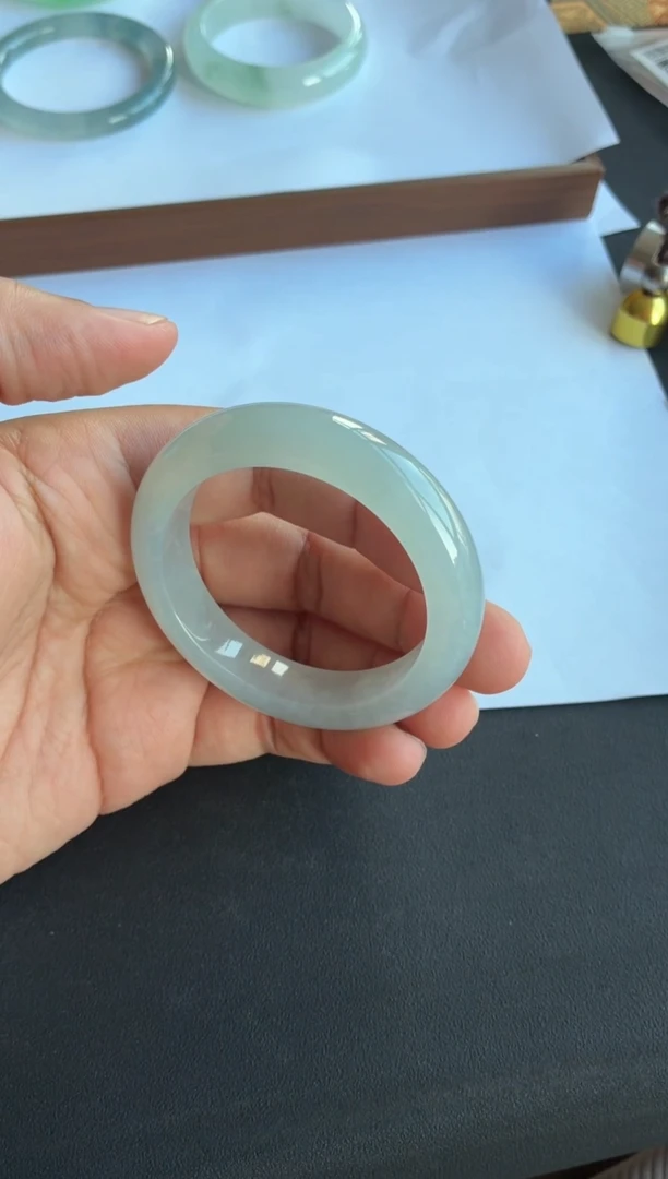 未镶嵌手镯翡翠66号51.5*12.8*9.1正圈