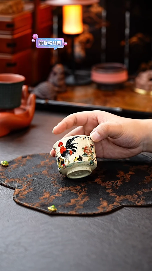 茶杯紫砂白段主人杯