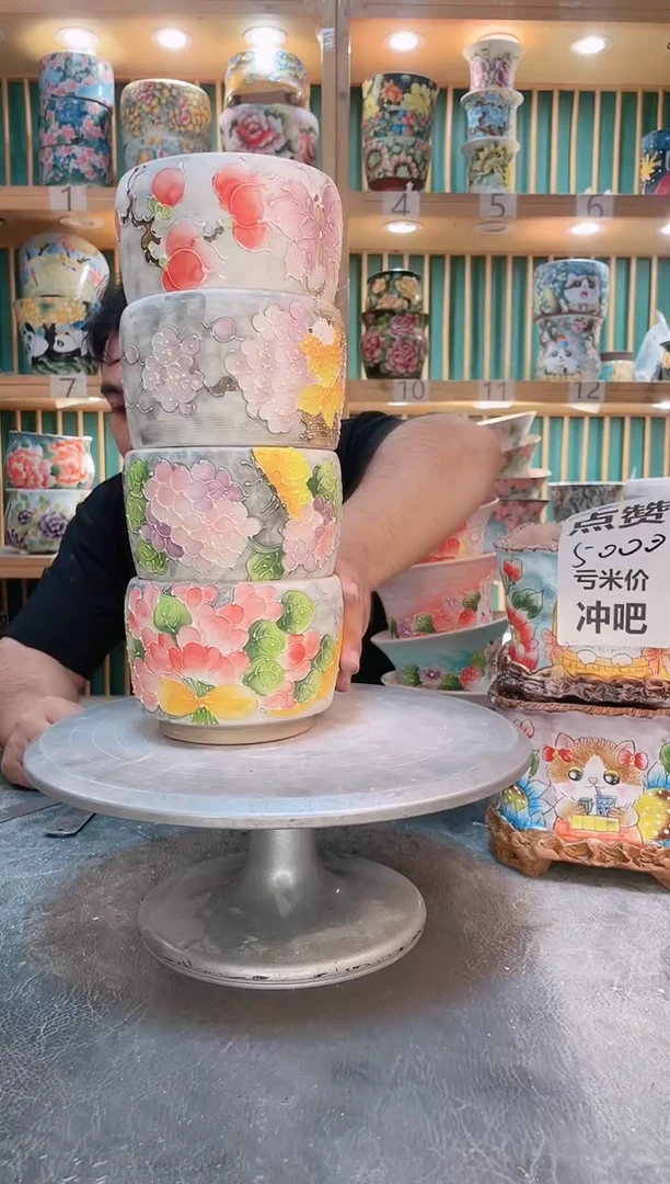 瓷片默认微瑕一物一拍1007-097-4个