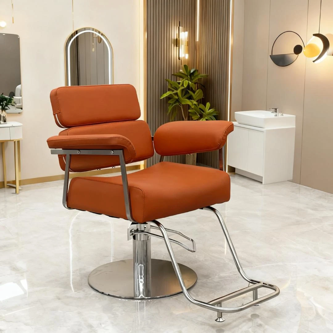 盈剪173不锈钢舒适美发椅剪发椅网红理发椅沙龙VIP转椅升降定制