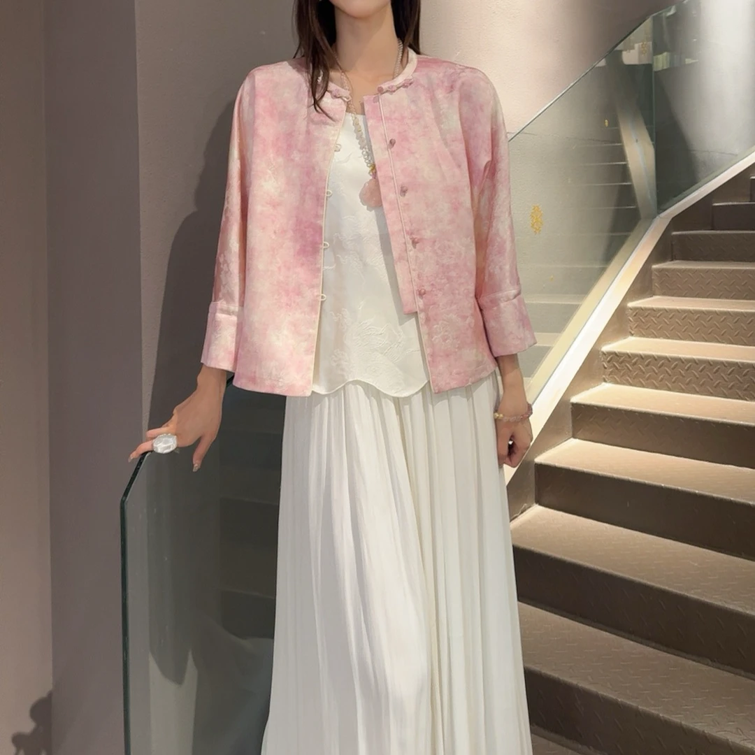 《ELFBOX》时尚气质新款新中式显瘦中国风复古外套4501