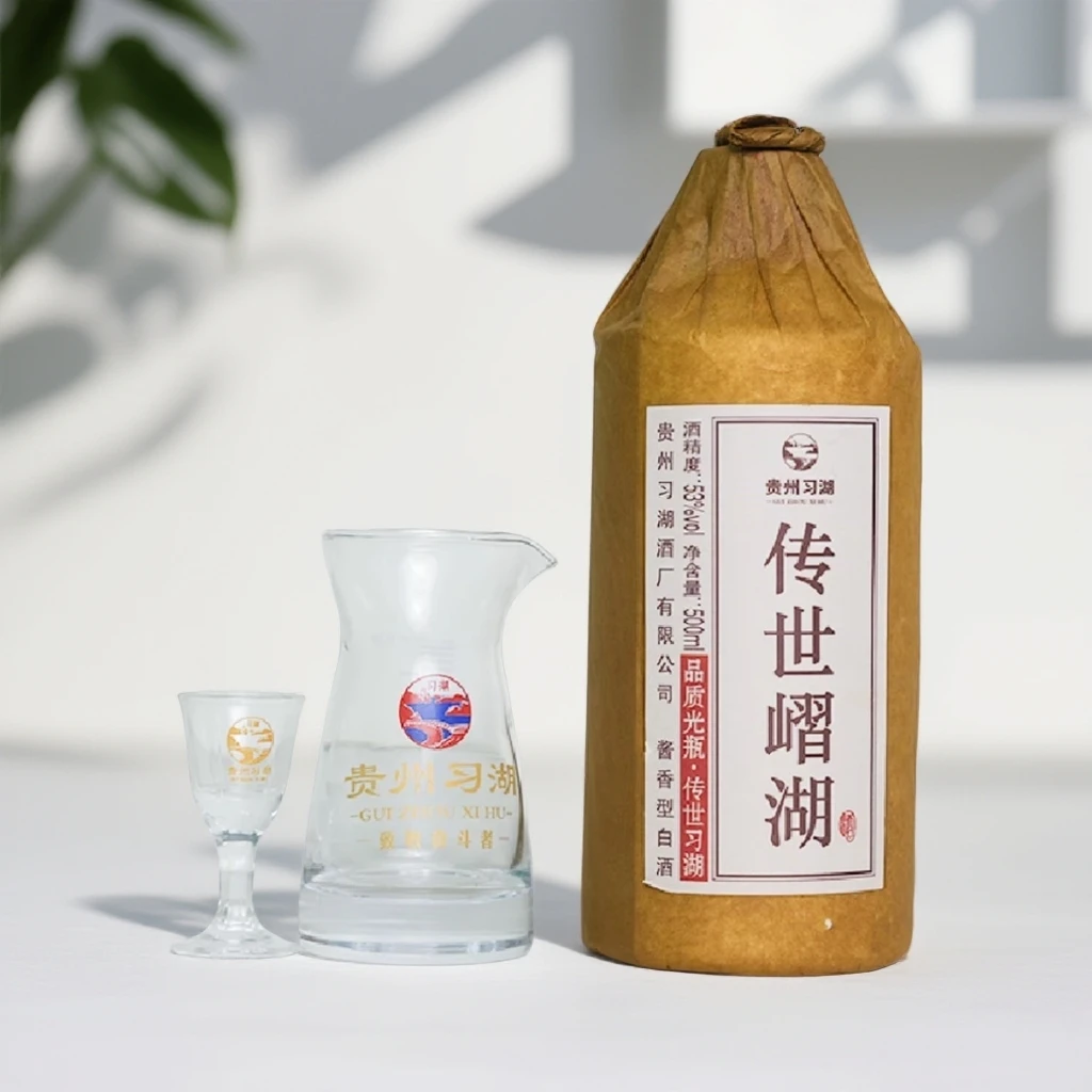 传世嶍湖贵州53度酱香型纯粮白酒传统工艺酿造500ml佳酿