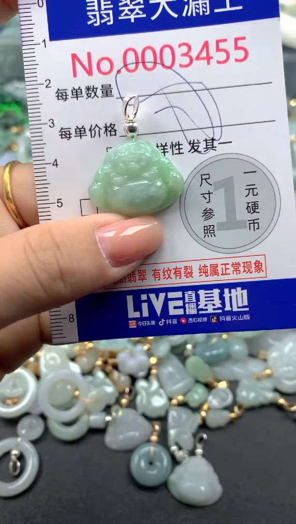 颈饰未镶嵌翡翠3455