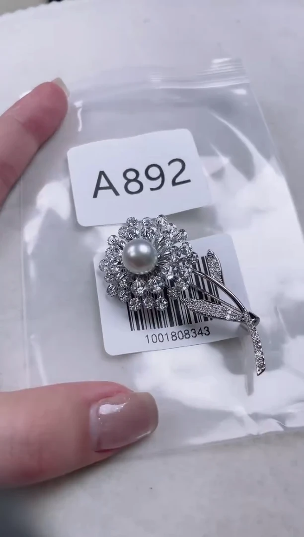 【闪购商品】海水珍珠胸针未镶嵌A892