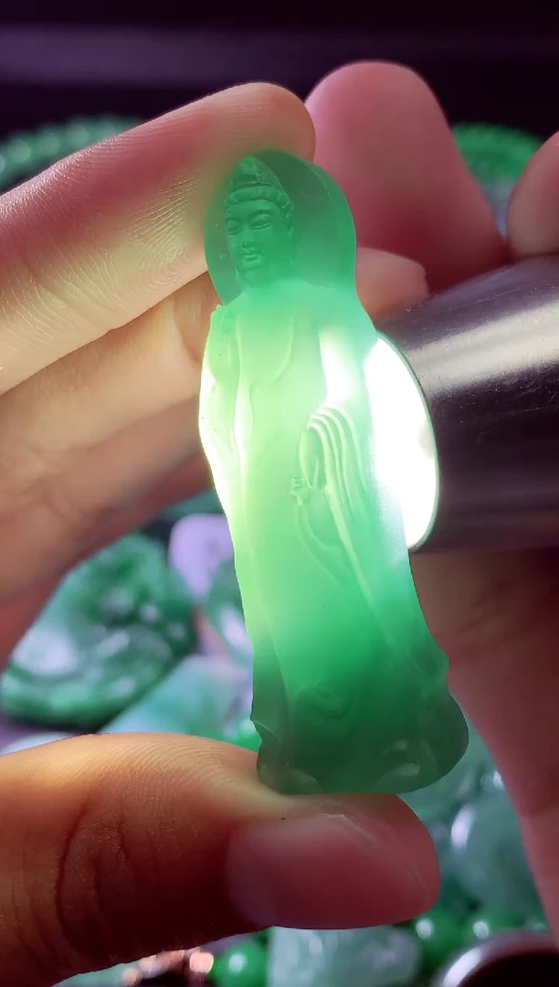 未镶嵌定制翡翠庞**#翡翠毛货定制