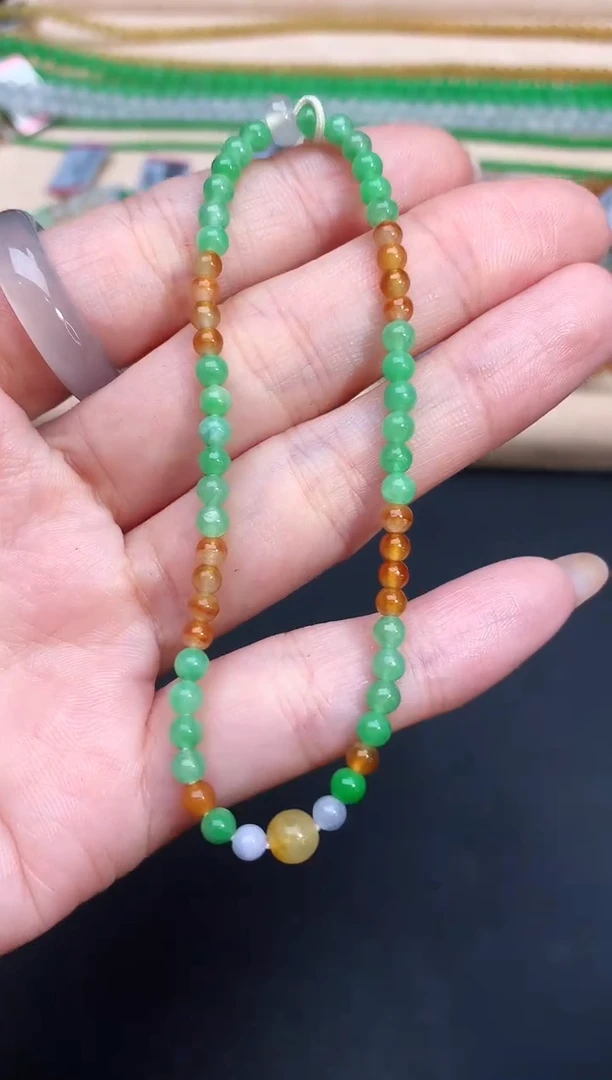 未镶嵌手串翡翠64|980+0