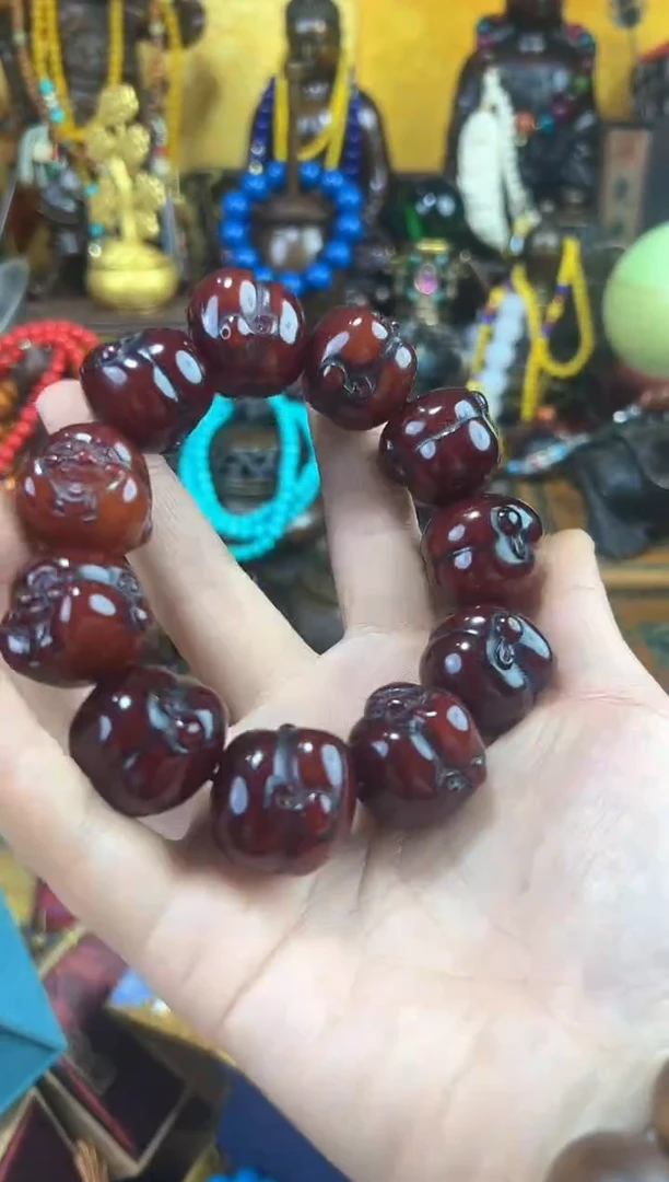 【闪购商品】蜜蜡手链未镶嵌猪妹精品专属链接