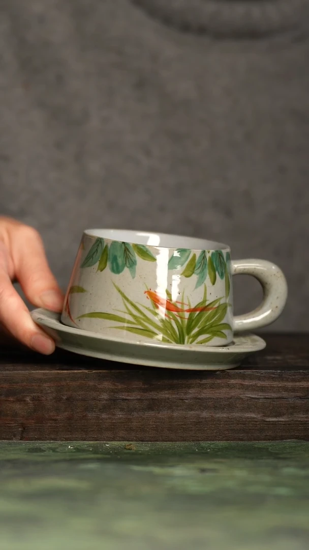 【闪购商品】杯青诗手工手绘瓷器