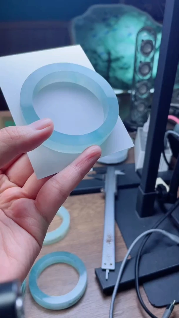 未镶嵌手镯定制翡翠心*定制