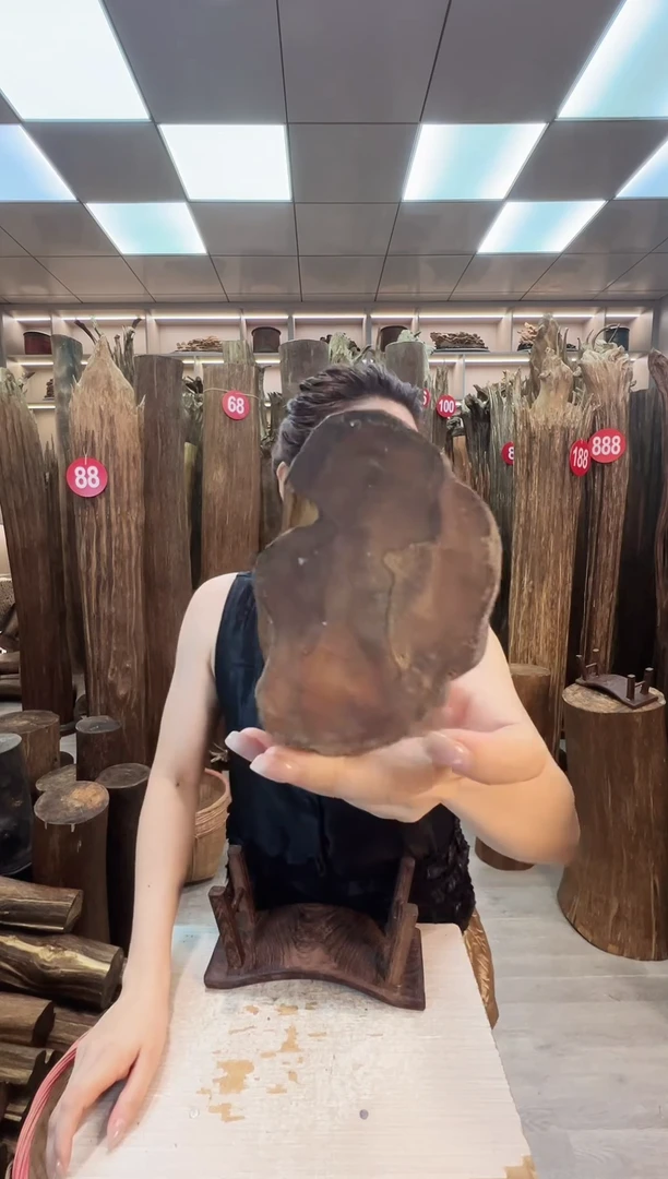 沉香碎屑沉香沉香原料摆件一百以上带底座