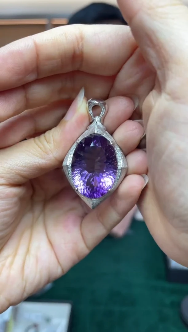 ·银S925镶嵌水晶多样性发一件