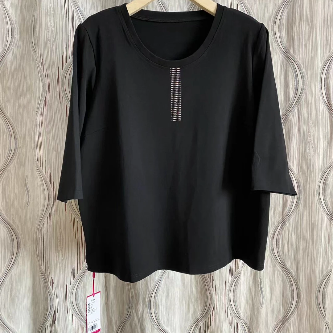 胖人坊大码女装小衫4447 衣长63 120