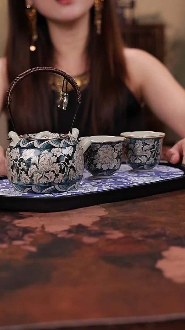 陶瓷茶具（无礼盒无茶盘）@@A8