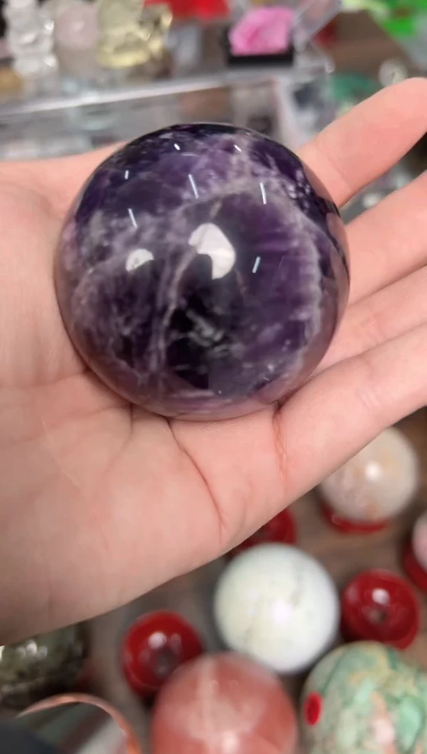 未镶嵌珠宝半成品水晶M618 约5.4cm