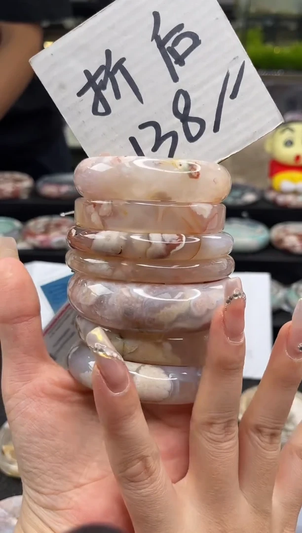 未镶嵌手镯石英质玉尘*丷圈口（赠品镯心）