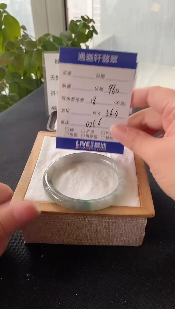 未镶嵌手镯翡翠56.5圈口 D256编码