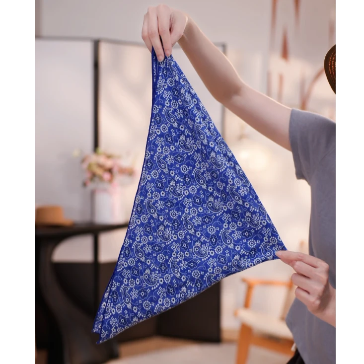 【子溪说衣】新款全棉百搭丝巾小方巾ZXSY-WZ01