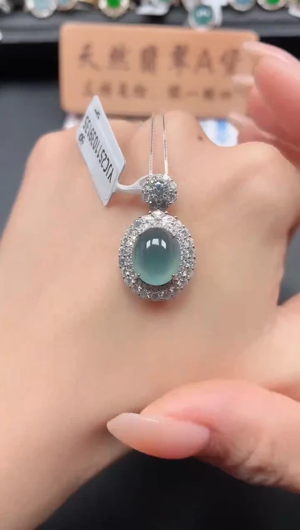 银S925镶嵌戒指翡翠1111111