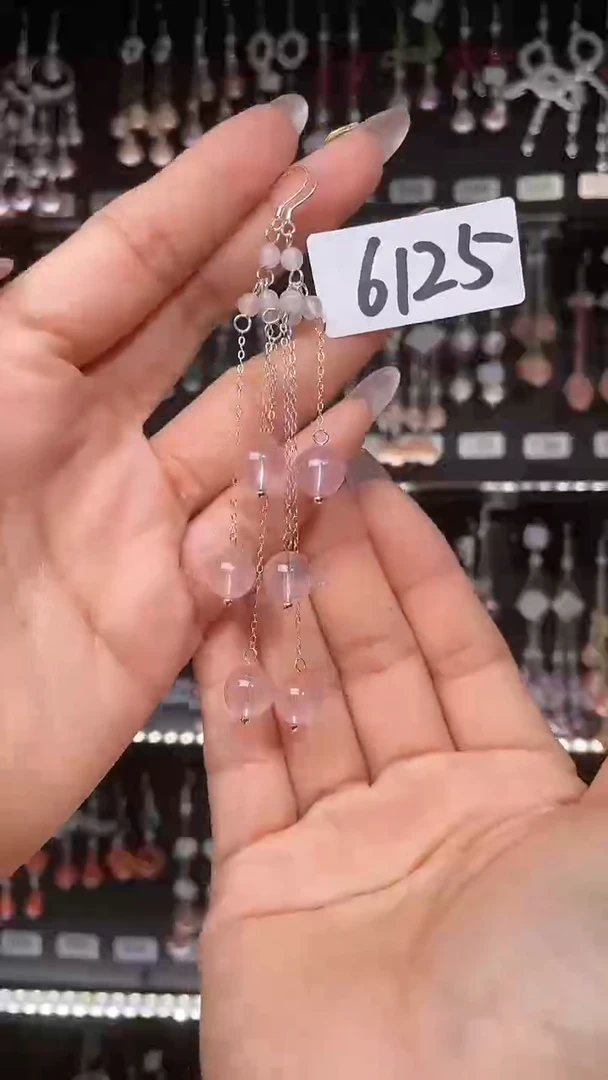 紫晶耳饰银S925镶嵌喜欢拍随机发