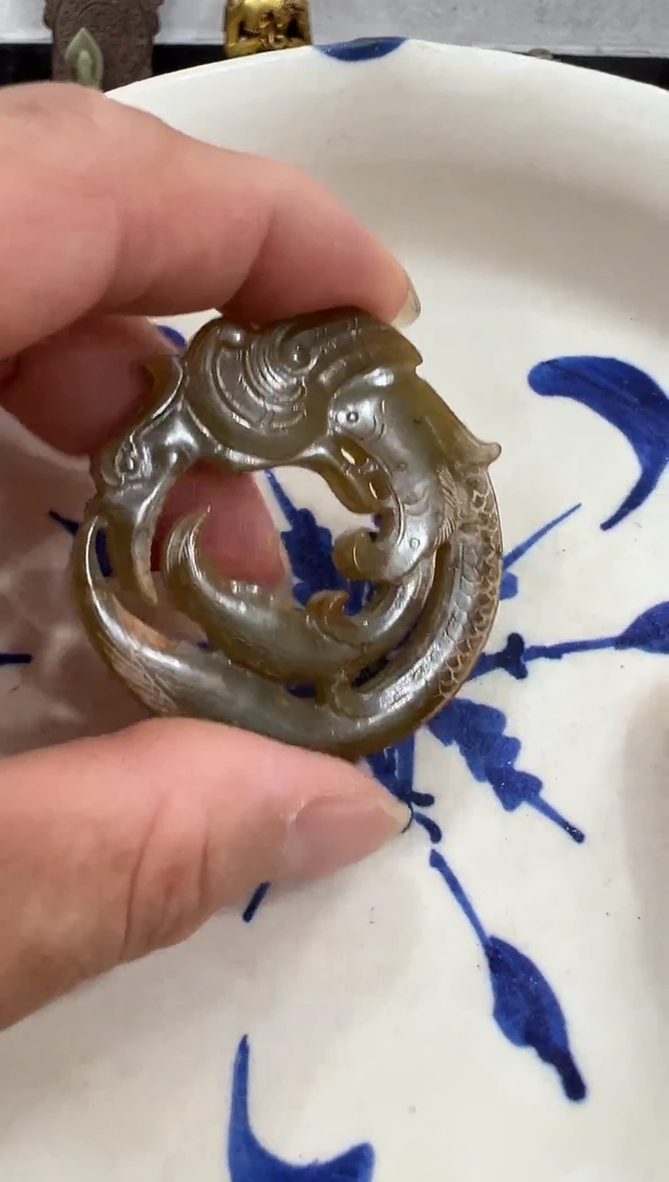 瓷片手工，手绘，陶瓷