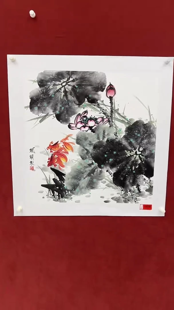国画杨风顺绘画4pc花鸟