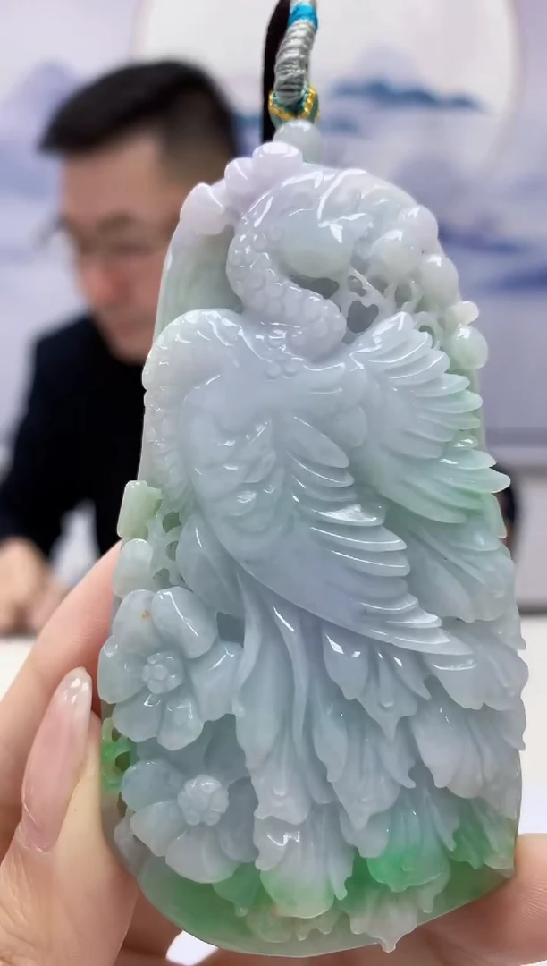 【闪购商品】定制翡翠未镶嵌5152kk-毛货挂件14