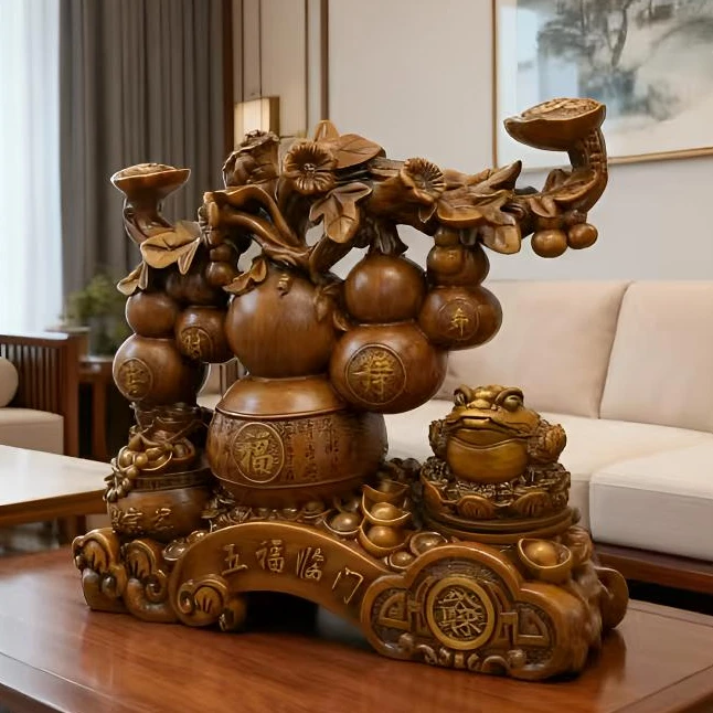 五福临门AX 玄关客厅送人送礼乔迁办公室摆件