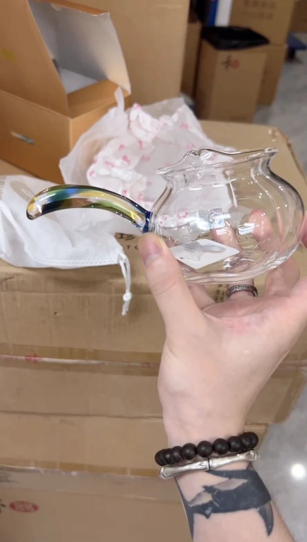 青***?禾器纳福茶海(迷翠)-侧把