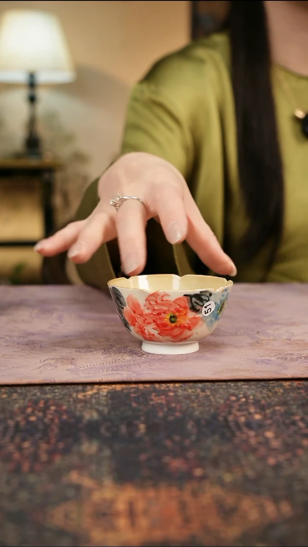 杯景德镇陶瓷杯碗柴烧多人