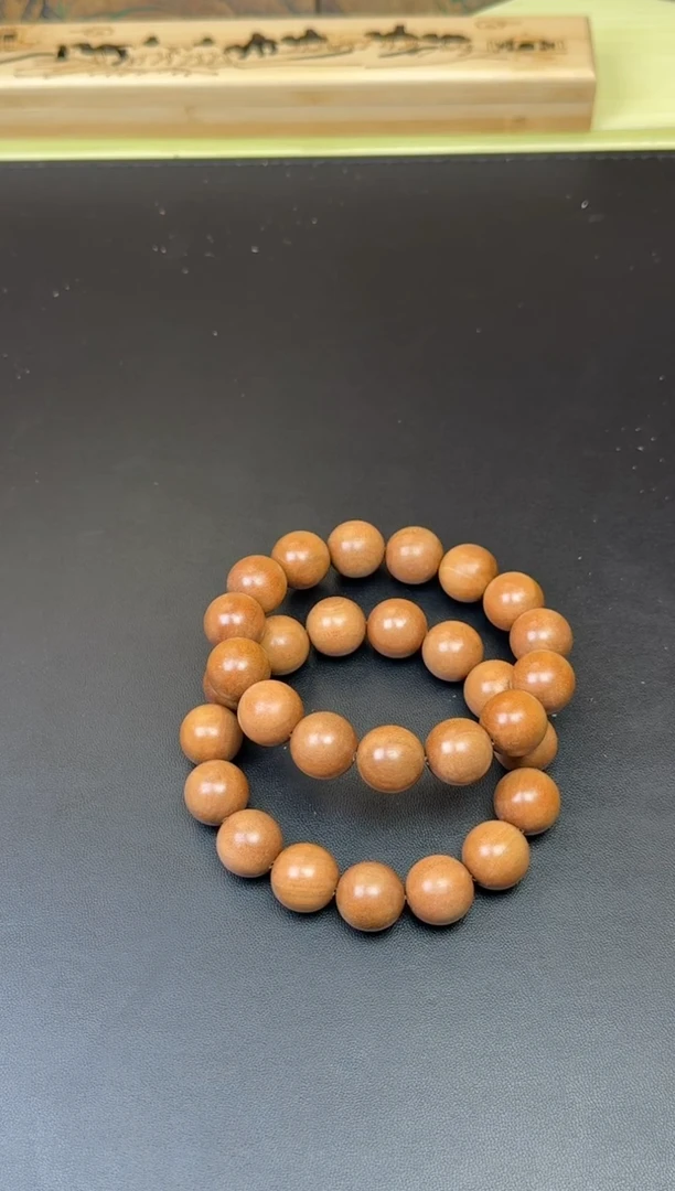 檀香木手串/手链老山檀香1.5圆珠单圈