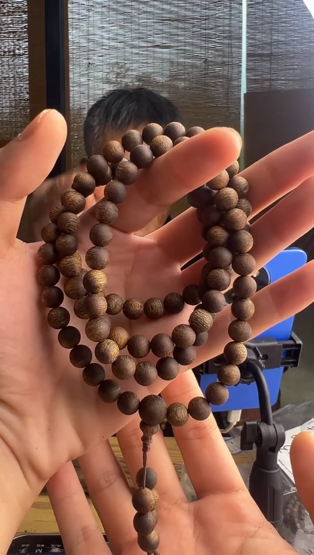 手串沉香乌身08圆珠多圈33克多样性发一