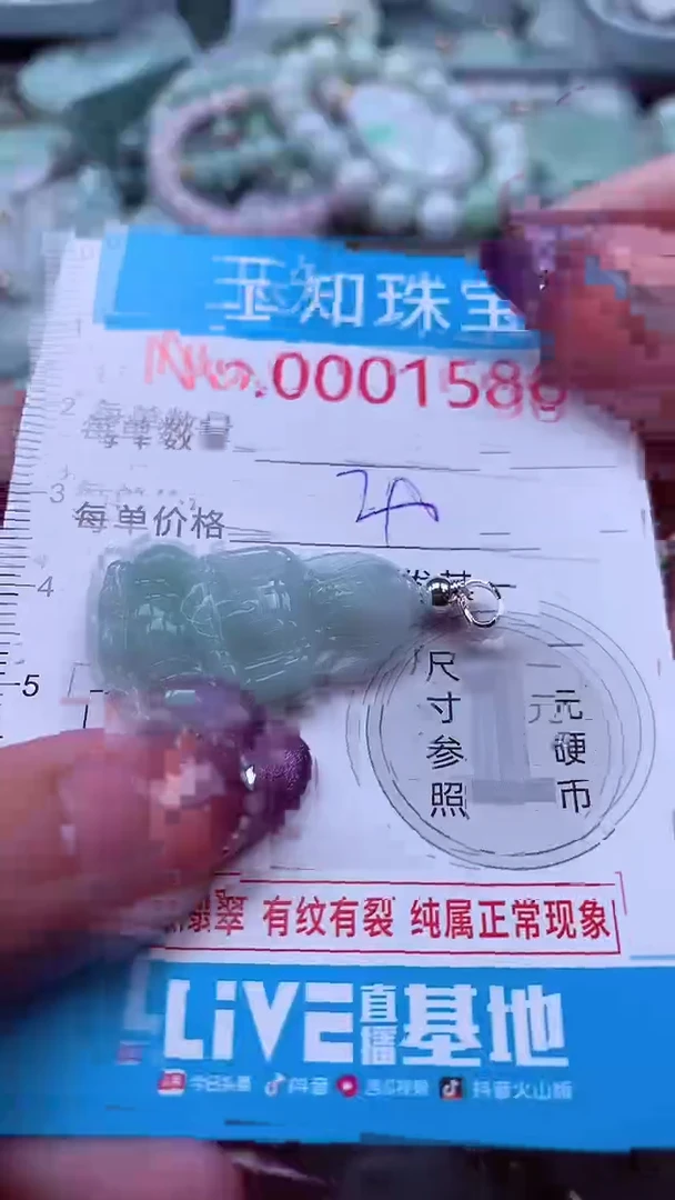 翡翠未镶嵌吊坠(不含链)1586