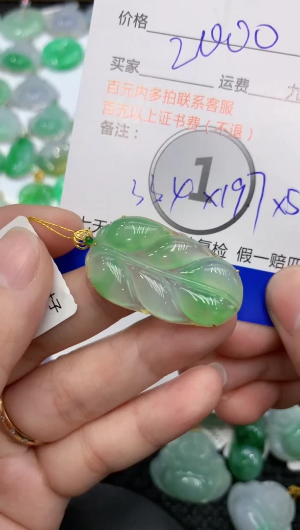 【闪购商品】翡翠颈饰18K金镶嵌11（定向 @柠檬）