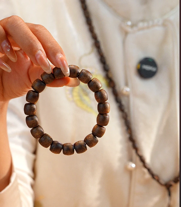 沉香鼓珠单圈手串保15克＋