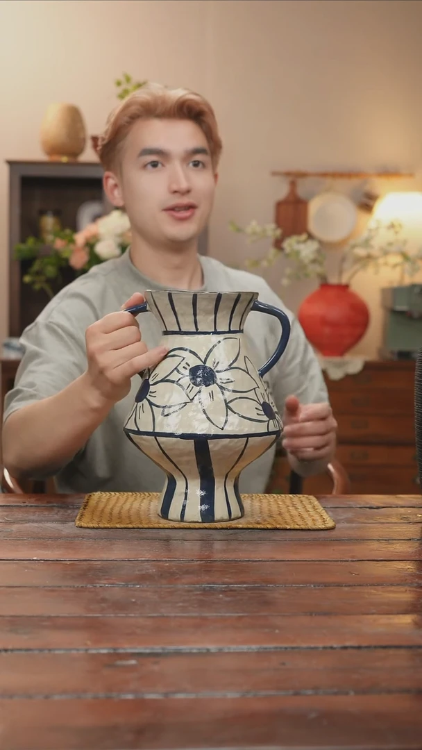 摆件景德镇艺术感手作花瓶