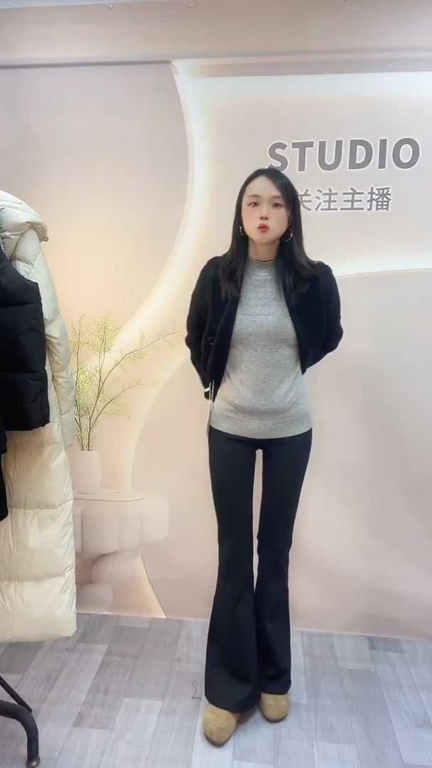 2025秋冬新款高腰微喇鲨鱼裤加厚保暖收腹提臀显瘦瑜伽裤