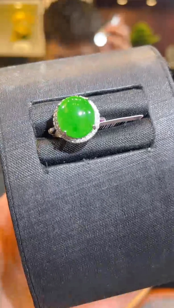 翡翠未镶嵌颈饰A7天然A货翡翠戒指