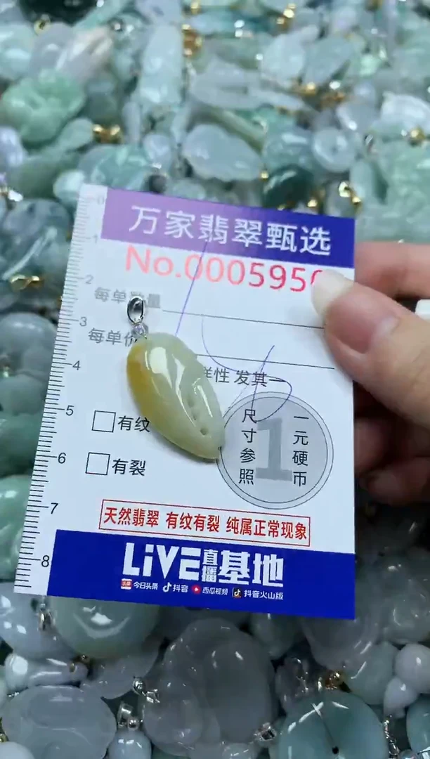 吊坠(不含链)未镶嵌翡翠5950