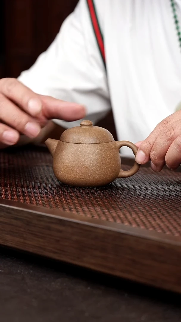 茶壶紫砂芝麻绿宽口文旦