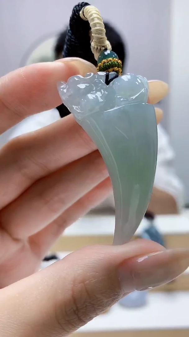 未镶嵌定制翡翠5028MM-毛货挂件136