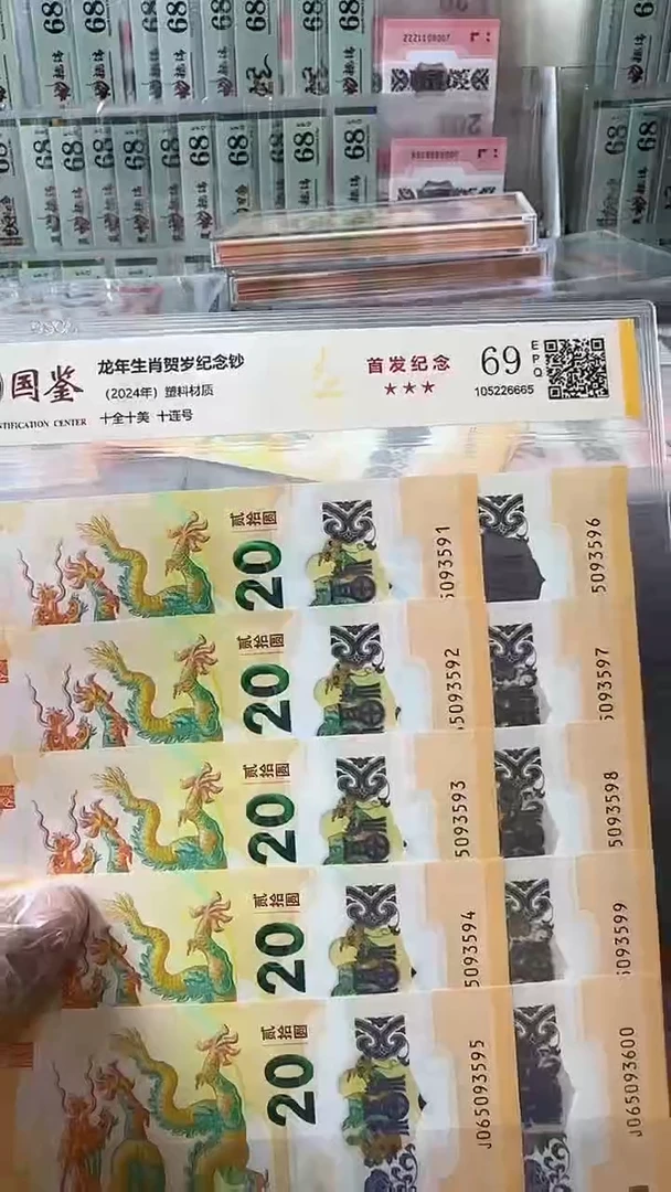 塑料065093591-龙钞标十包PMG