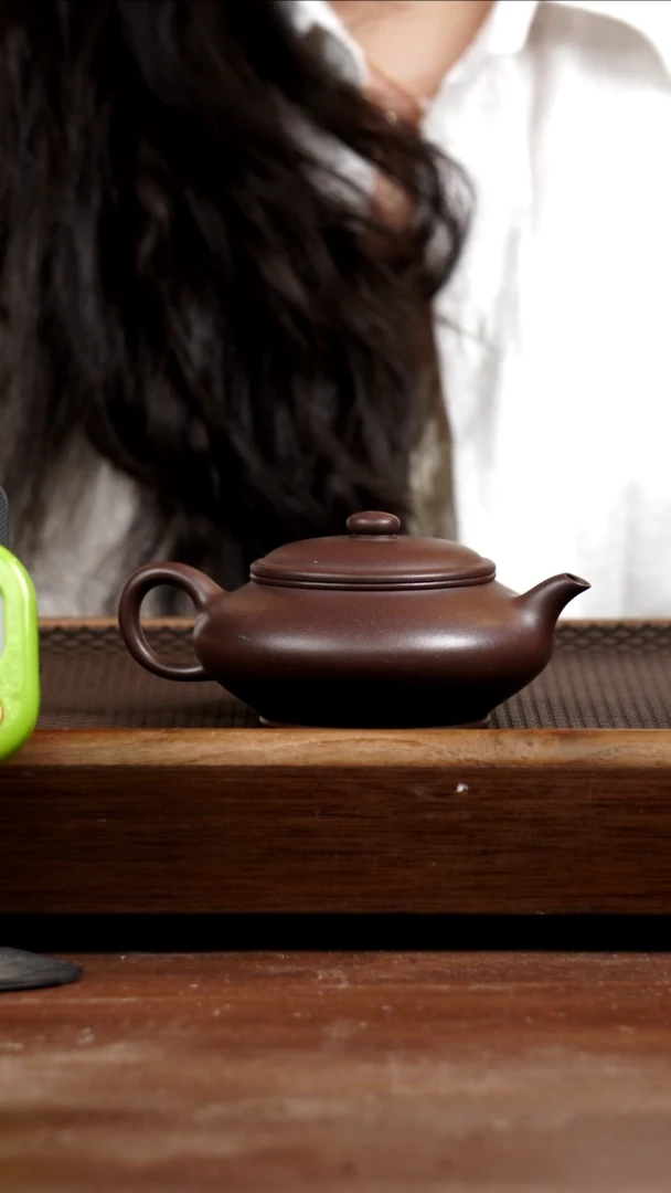 茶壶紫砂坏*五号井底槽青虚扁190CC