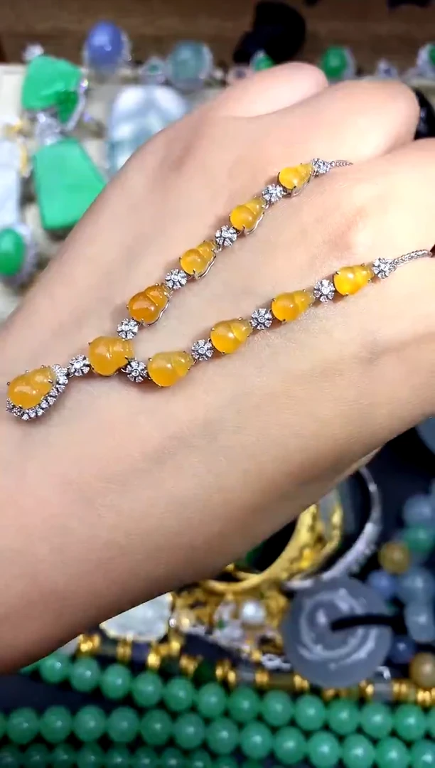 【闪购商品】翡翠颈饰18K金镶嵌458-中国好珍宝