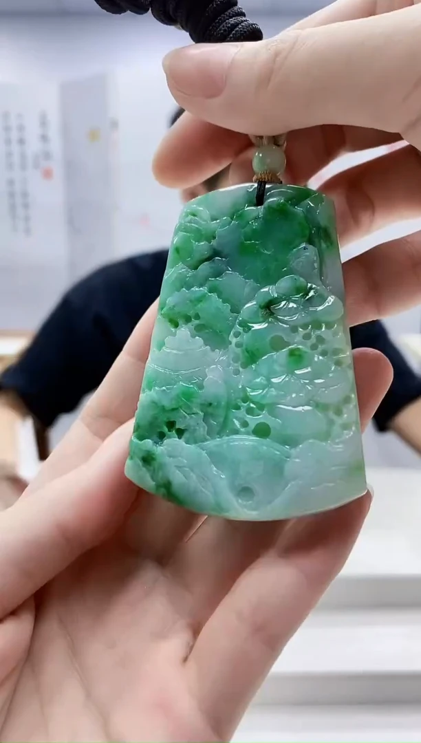 未镶嵌定制翡翠4868ry-毛货挂件81