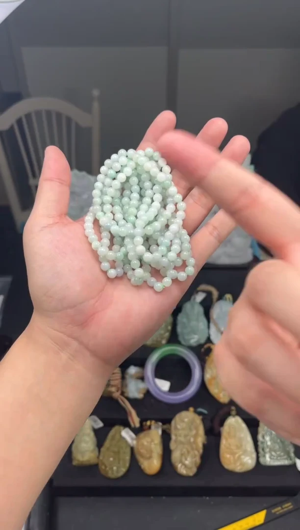 未镶嵌手链翡翠天然缅甸A货翡翠（手链）多样性发其一