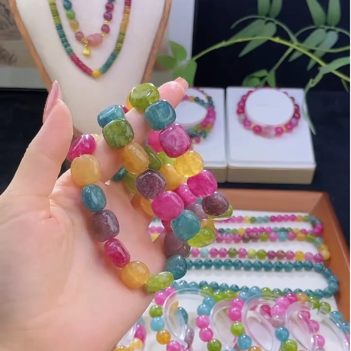 【手排】天然碧玺 14mm 单圈