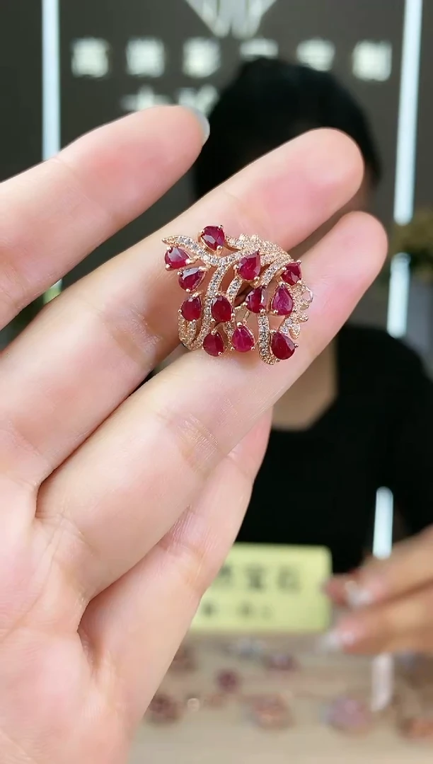 【闪购商品】红宝石手饰银S925镶嵌手饰